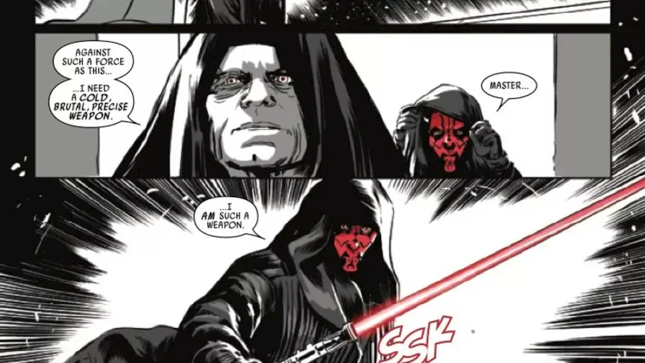 Star Wars: Darth Maul – Black, White, and Red #1 Preview: Sith Ship