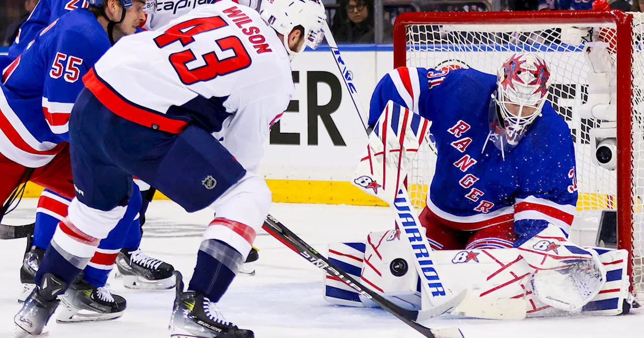 Rangers explode in second period, down Capitals in Game 1