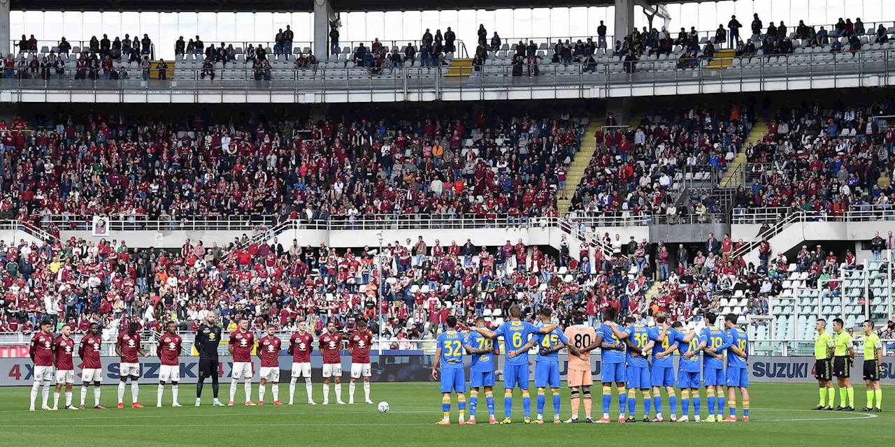 Torino-Frosinone 0-0: Di Francesco ferma Juric, male Zapata e Soulé