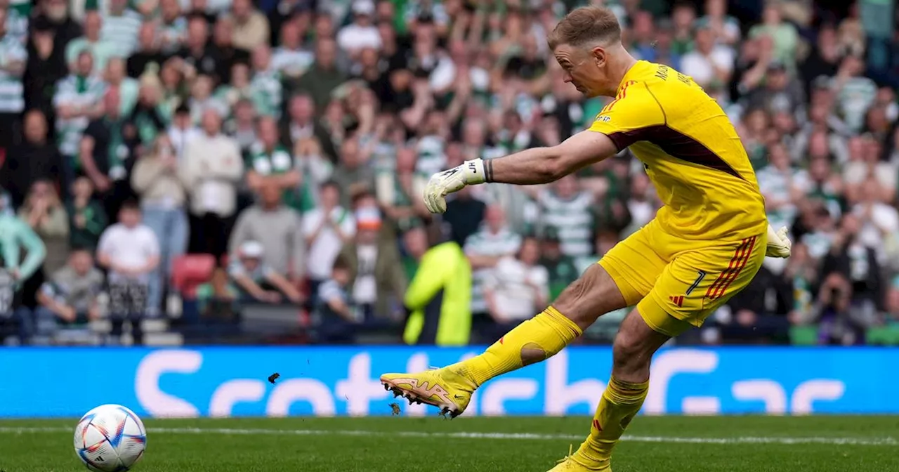 Joe Hart puts his name down for another Celtic penalty despite Aberdeen miss