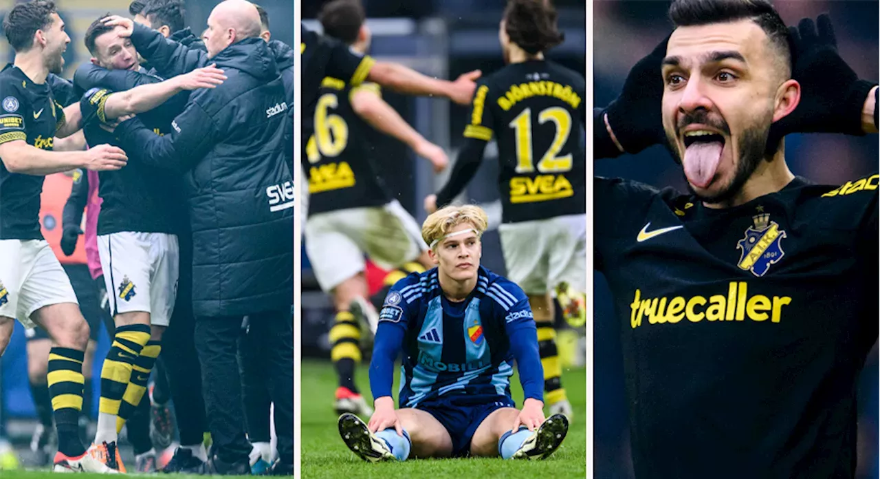 TV: AIK-seger I Derbyt - Går Förbi Djurgården I Tabellen | Sverige ...