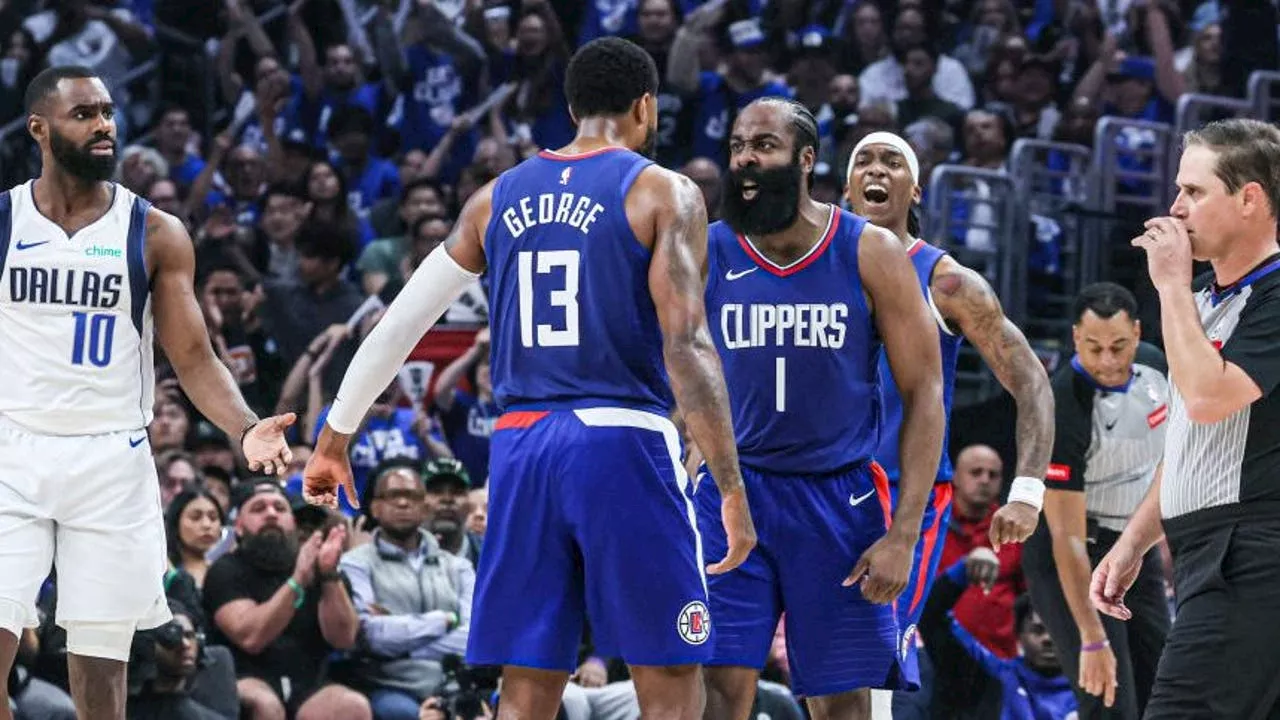 Harden and Zubac lead Leonard-less Clippers to 109-97 win over Doncic and Mavs in playoff opener