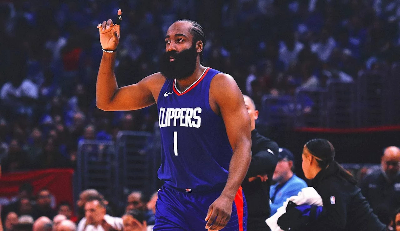 James Harden leads Clippers, without Kawhi Leonard, over Mavericks in playoff opener