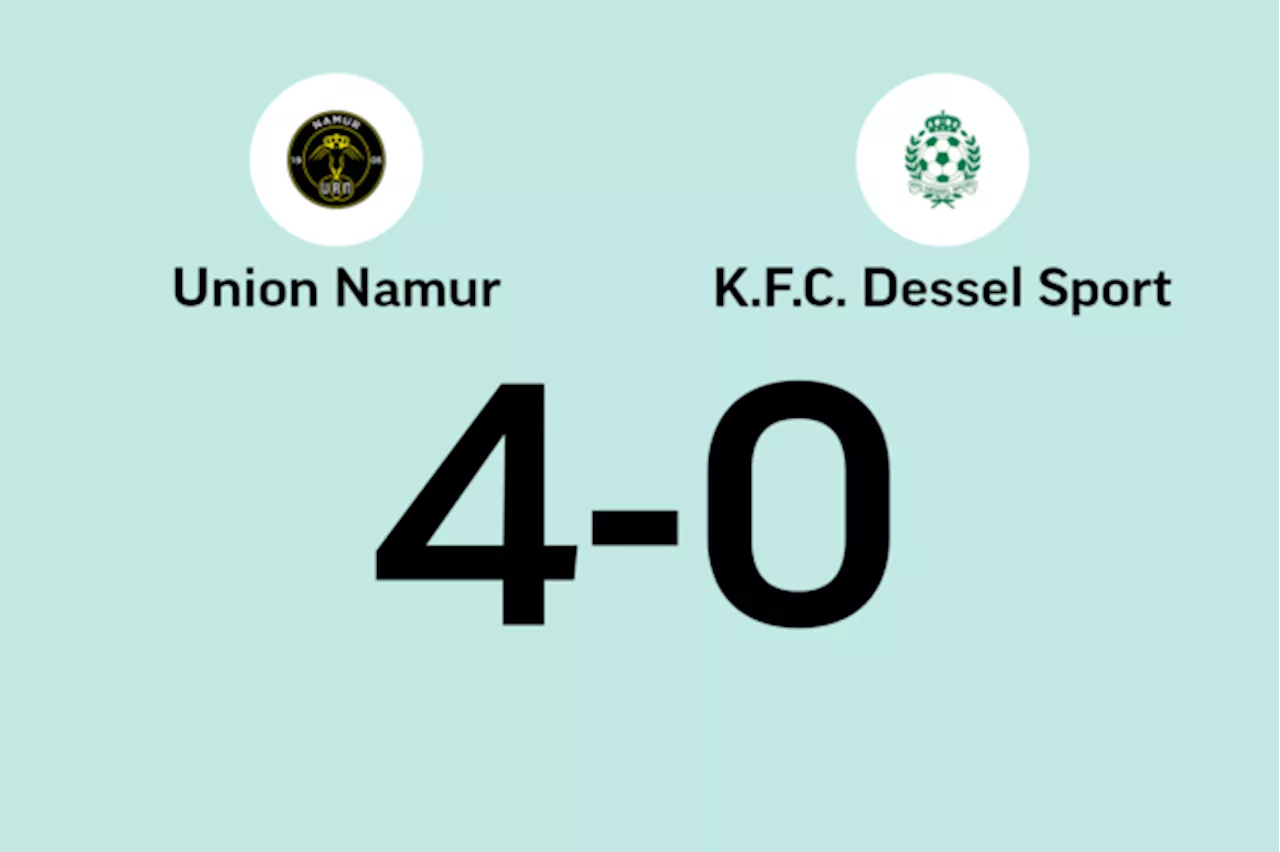 Union Namur wint duel met Dessel Sport