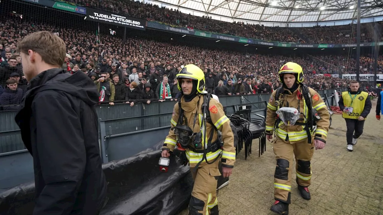 Brennendes Banner überschattet Feyenoords Pokalsieg