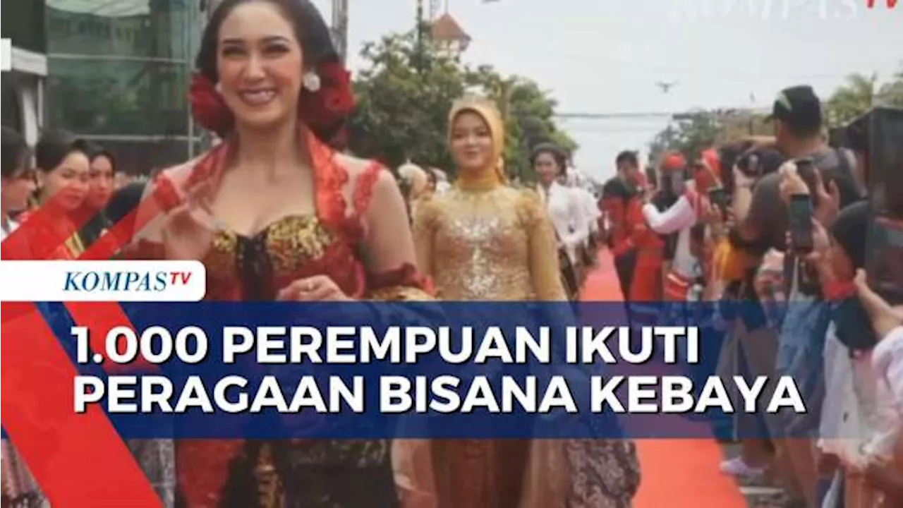 Peragaan Busana Kebaya Kartini di Madiun Raih Rekor MURI Catwalk Terpanjang se-Indonesia