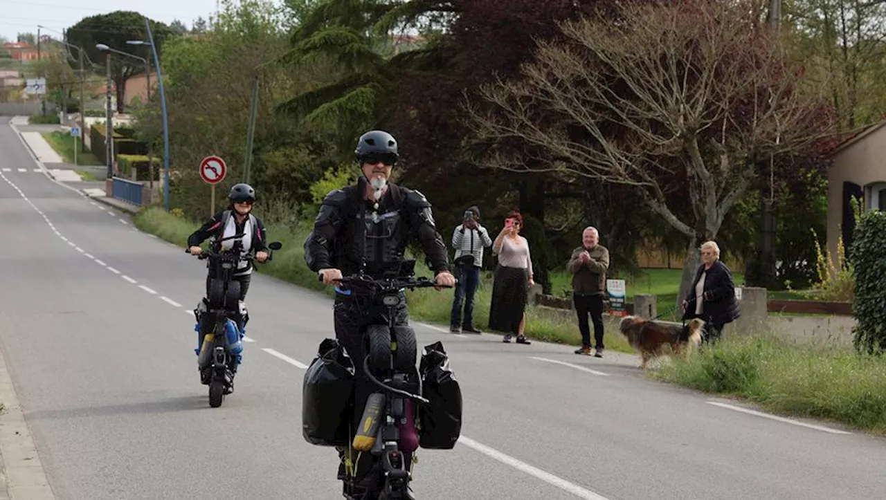 Venerque. Deux Venerquois autour du monde en trottinette