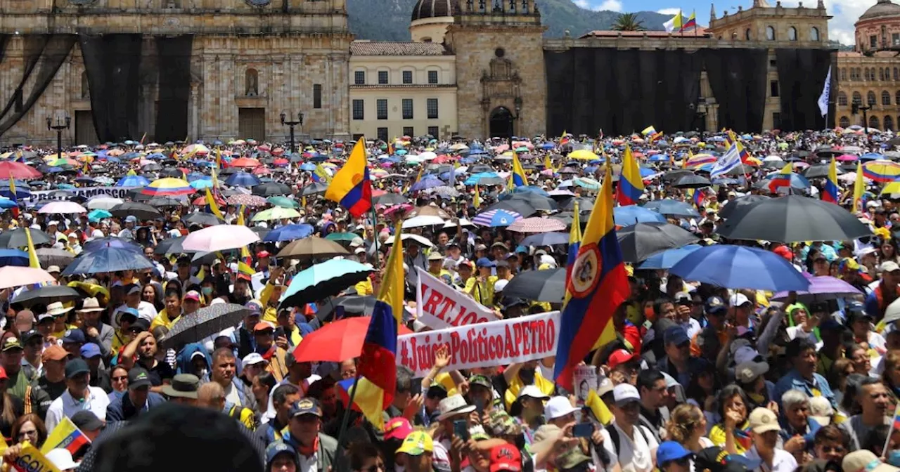 Así avanzan Marchas del 21 de abril en contra de Petro