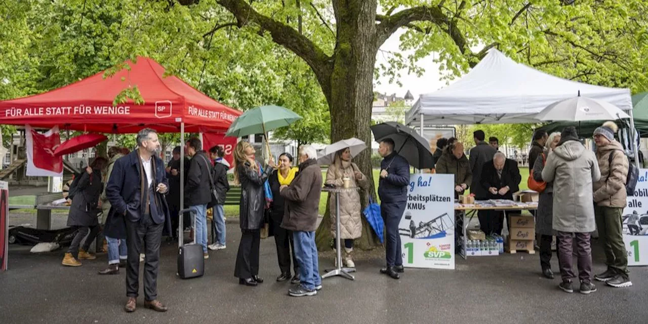 Der grosse Aufmarsch bleibt am «Markt der Parteien» in Luzern aus