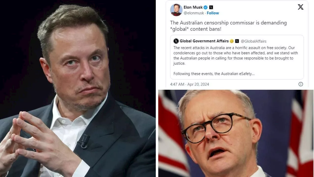 Musk lashes out over Aussie stabbing clips