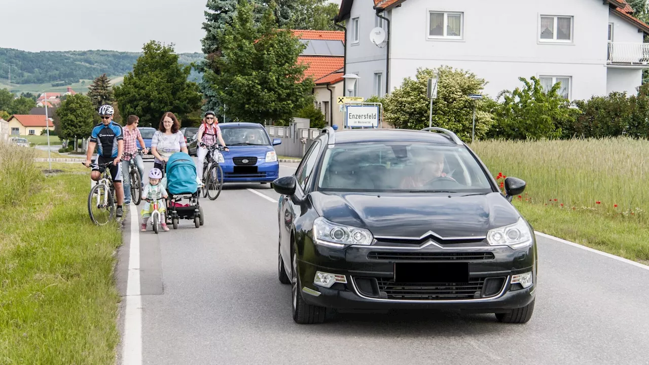 Enzersfeld: SPÖ will mehr Schutz für Radfahrer