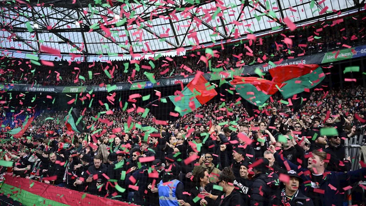 Feyenoord en NEC zijn begonnen aan bekerfinale • Wieffer ontbreekt bij Feyenoord