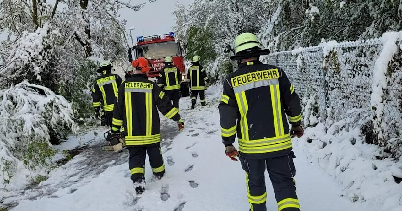 Schneefall im Kreis Höxter: Feuerwehren im Dauereinsatz