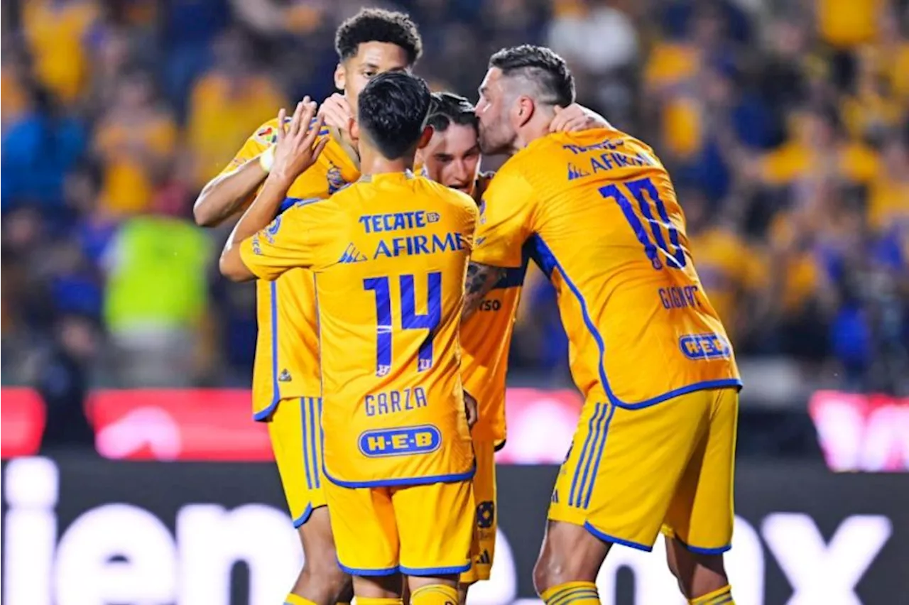 Con triplete de Marcelo Flores, Tigres remontó y goleó en casa ante Necaxa