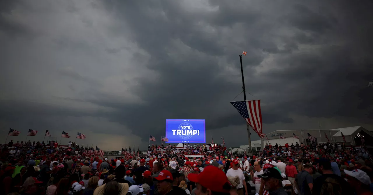 Trump cancels North Carolina rally due to storm