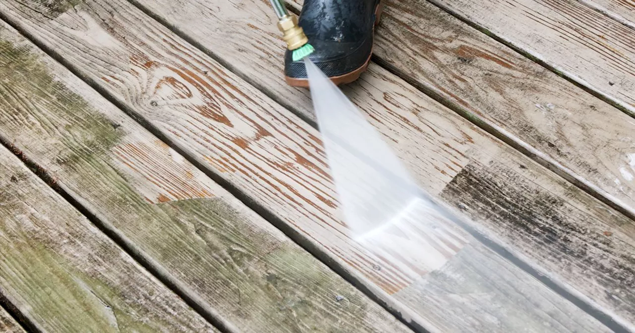 Clean your patio and deck without using a power washer