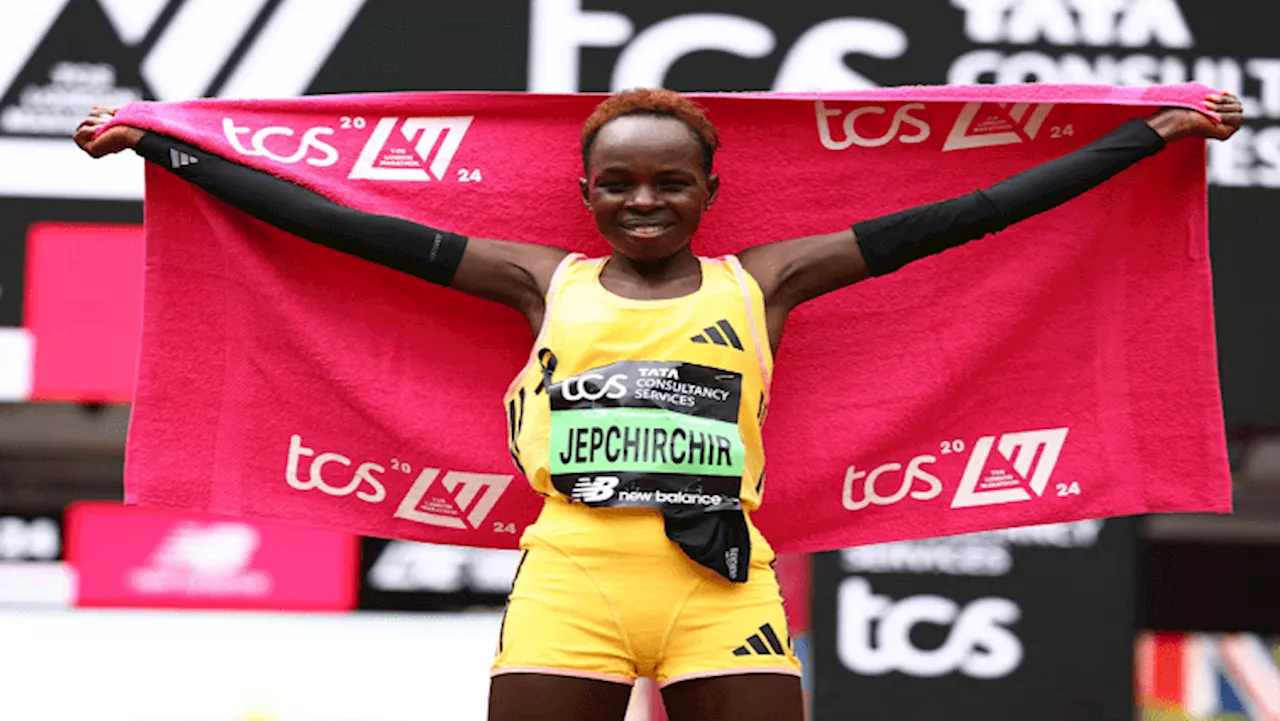 Jepchirchir crushes women's-only world record, wins London Marathon - SABC News