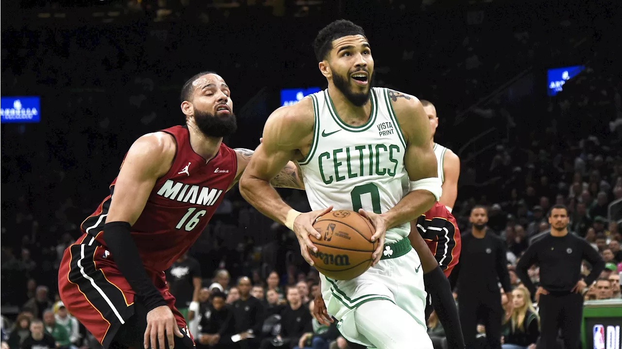 Celtics Announcer Calls Out Caleb Martin, Heat for ‘Shady’ Hit on Jayson Tatum