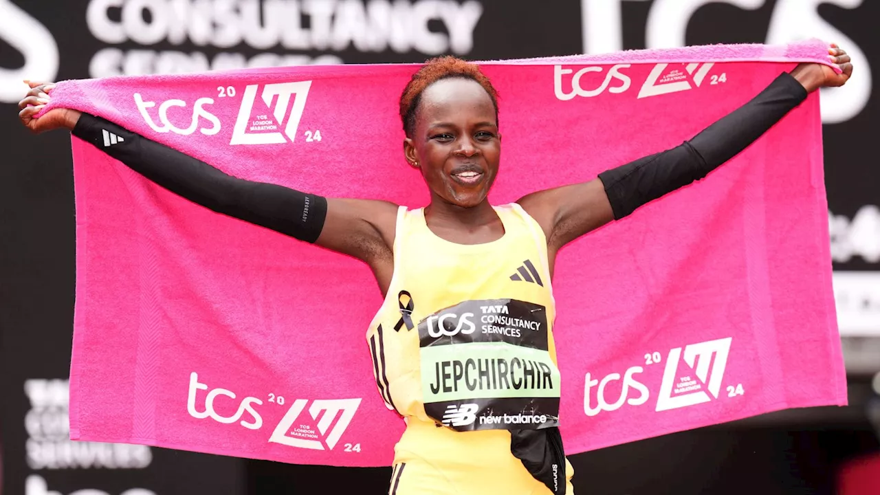 London Marathon: Olympic champion Peres Jepchirchir wins race in record time