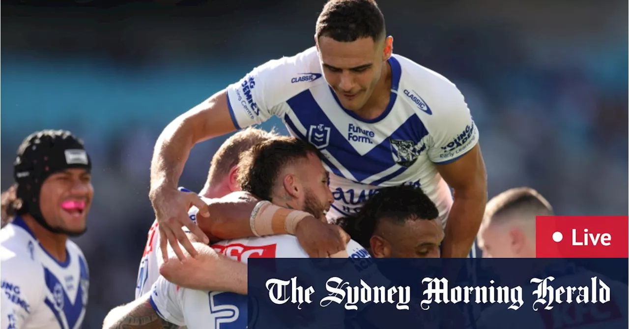 NRL 2024 LIVE: Bulldogs hold 12-point lead at half-time