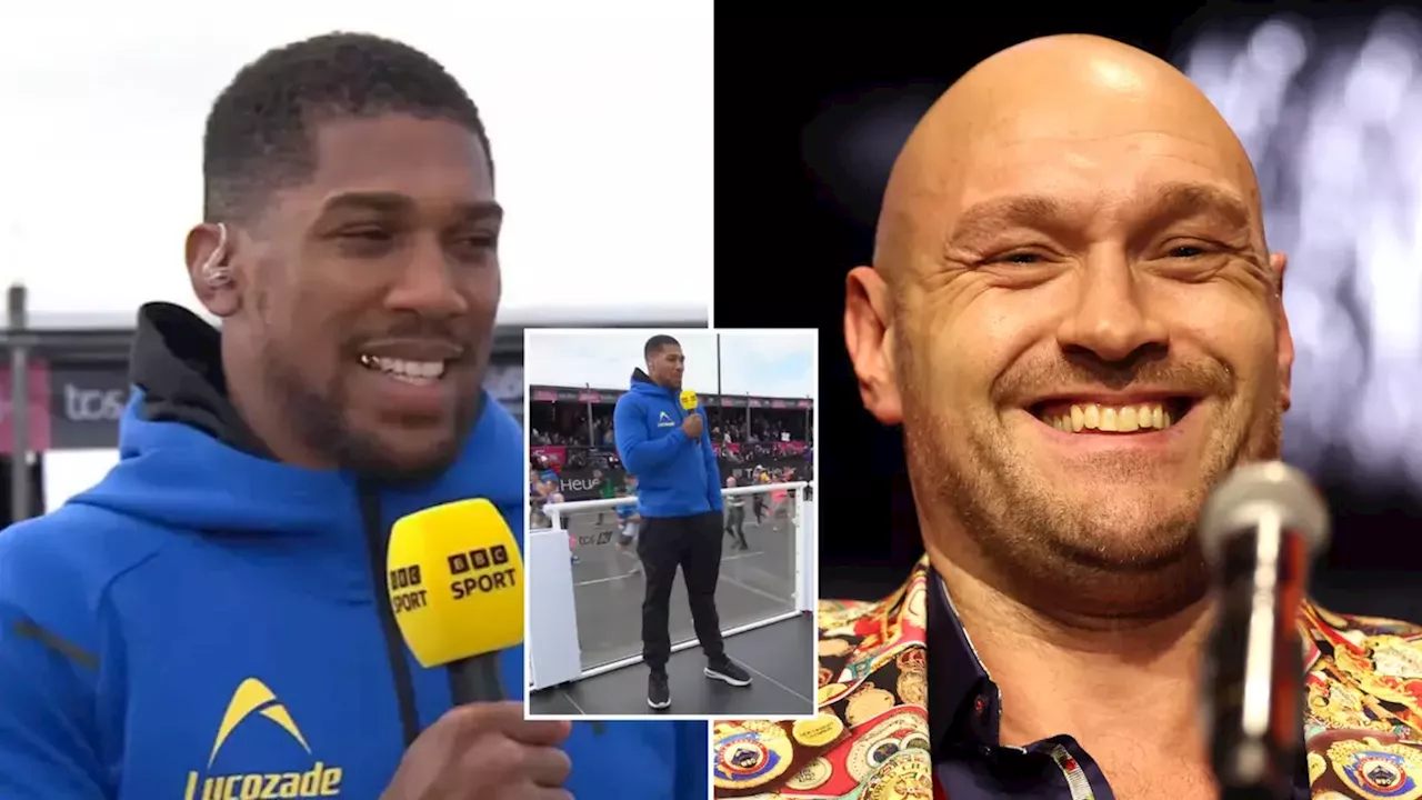 Anthony Joshua drops huge hint on Tyson Fury fight date