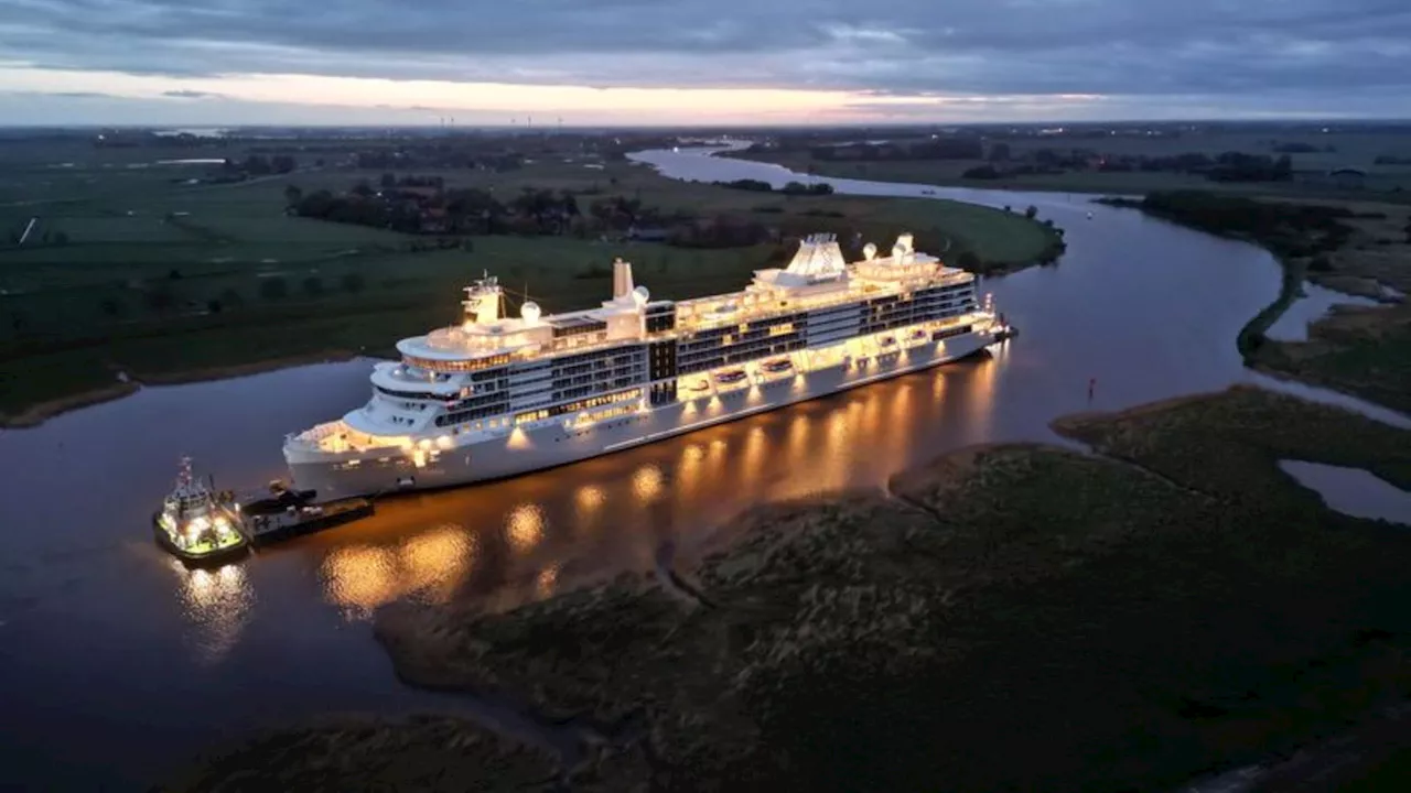 Schifffahrt: Neuestes Kreuzfahrtschiff der Meyer Werft schafft Emspassage