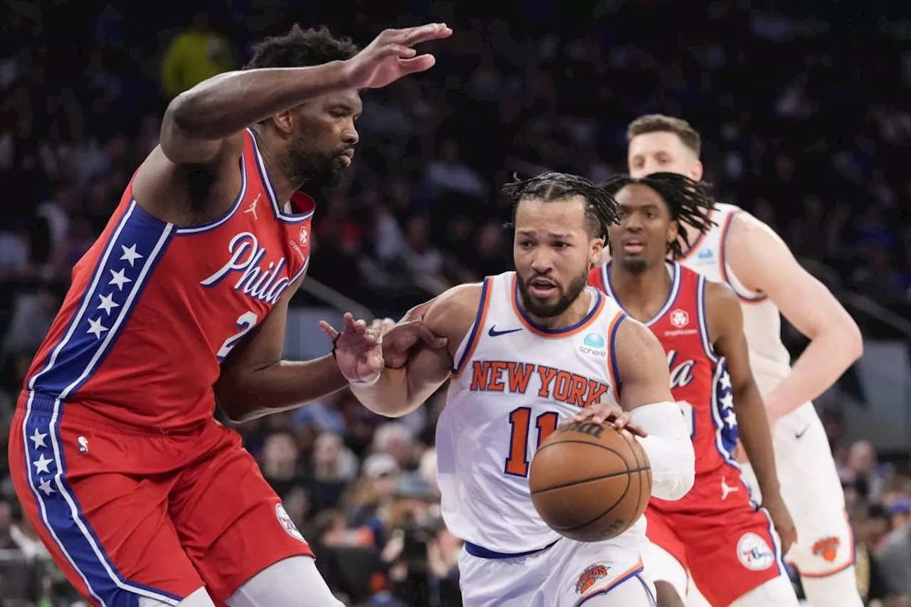 Knicks beat 76ers 111-104 in Game 1 of playoffs