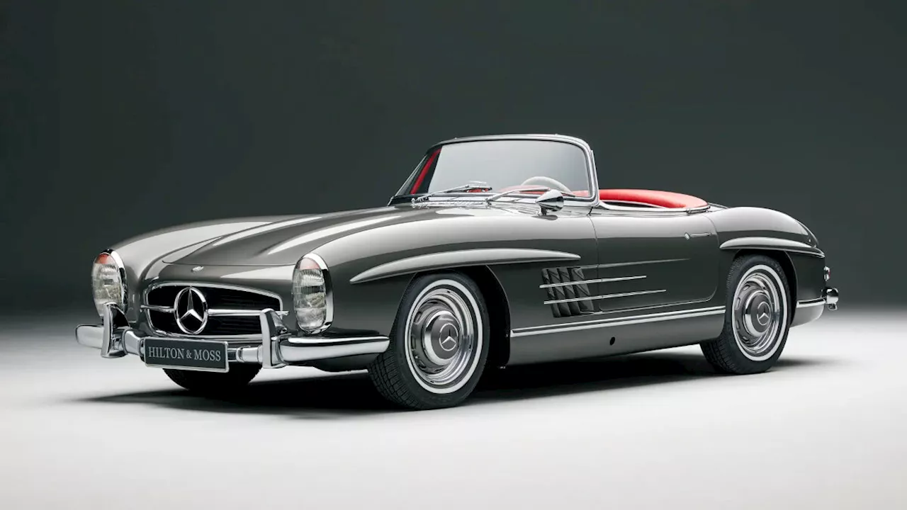 This Mercedes-Benz 300SL Roadster took 3,500 man-hours to restore to its full glory