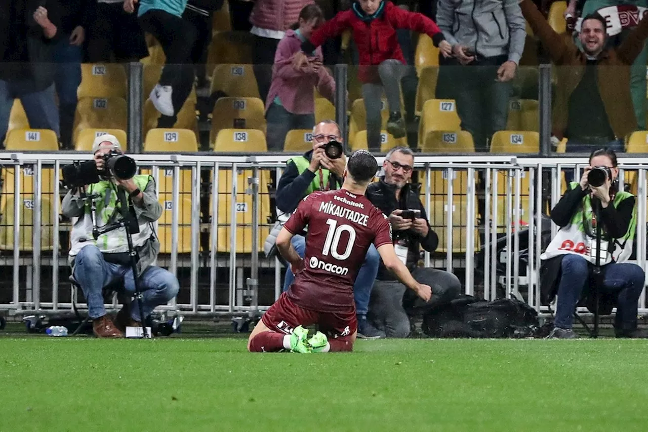 Mikautadze onderstreept bloedvorm in degradatiekraker FC Metz