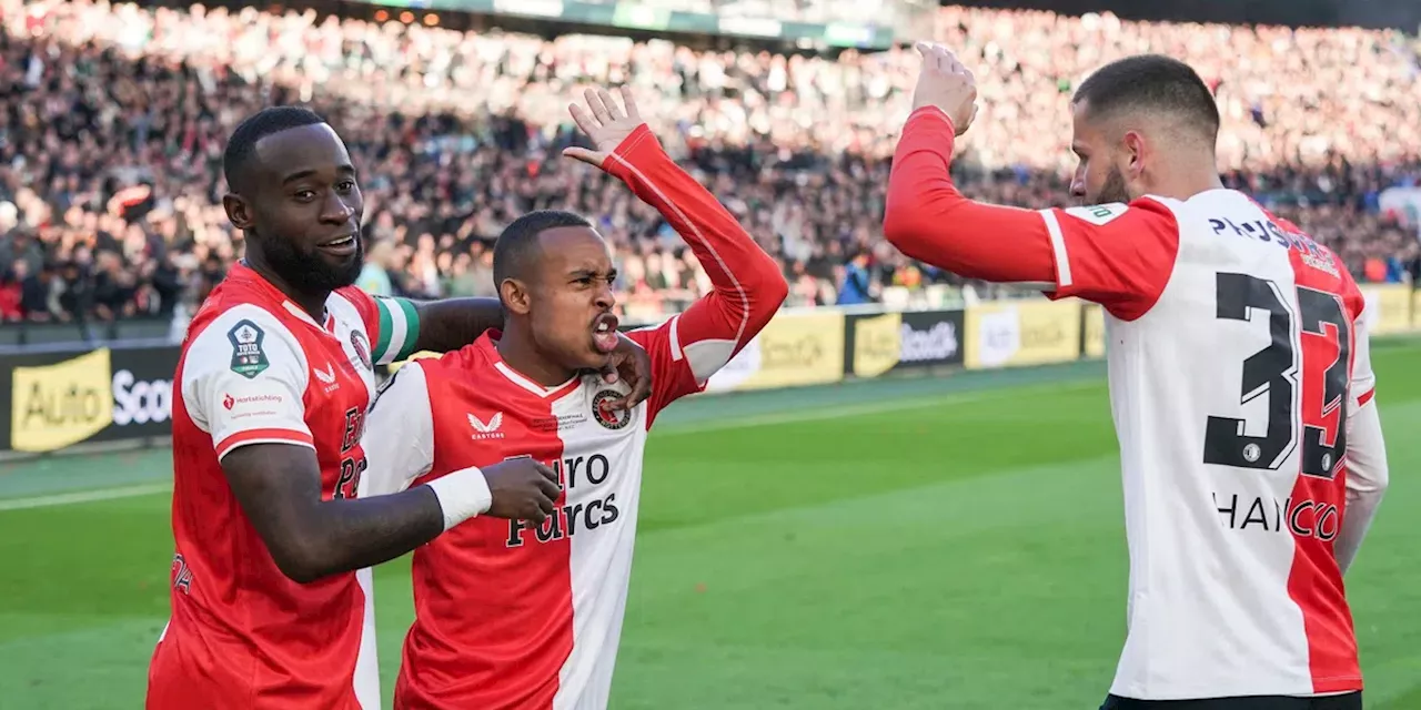 Feyenoord verovert veertiende KNVB Beker in turbulente finale tegen dapper NEC