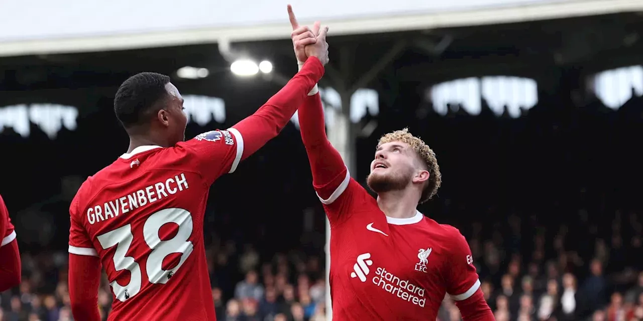 Gravenberch houdt titeldroom Liverpool levend met wereldgoal in zege op Fulham