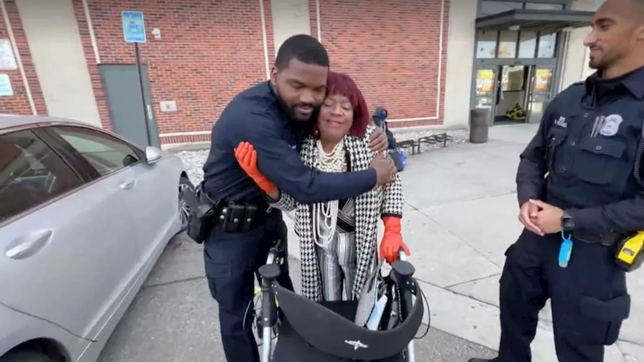 'They're my guardian angels:' Police officers save woman from falling, buy her groceries