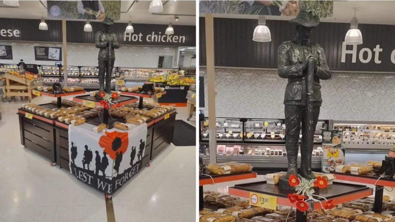 Coles supermarket’s Anzac Day display sparks intense reaction