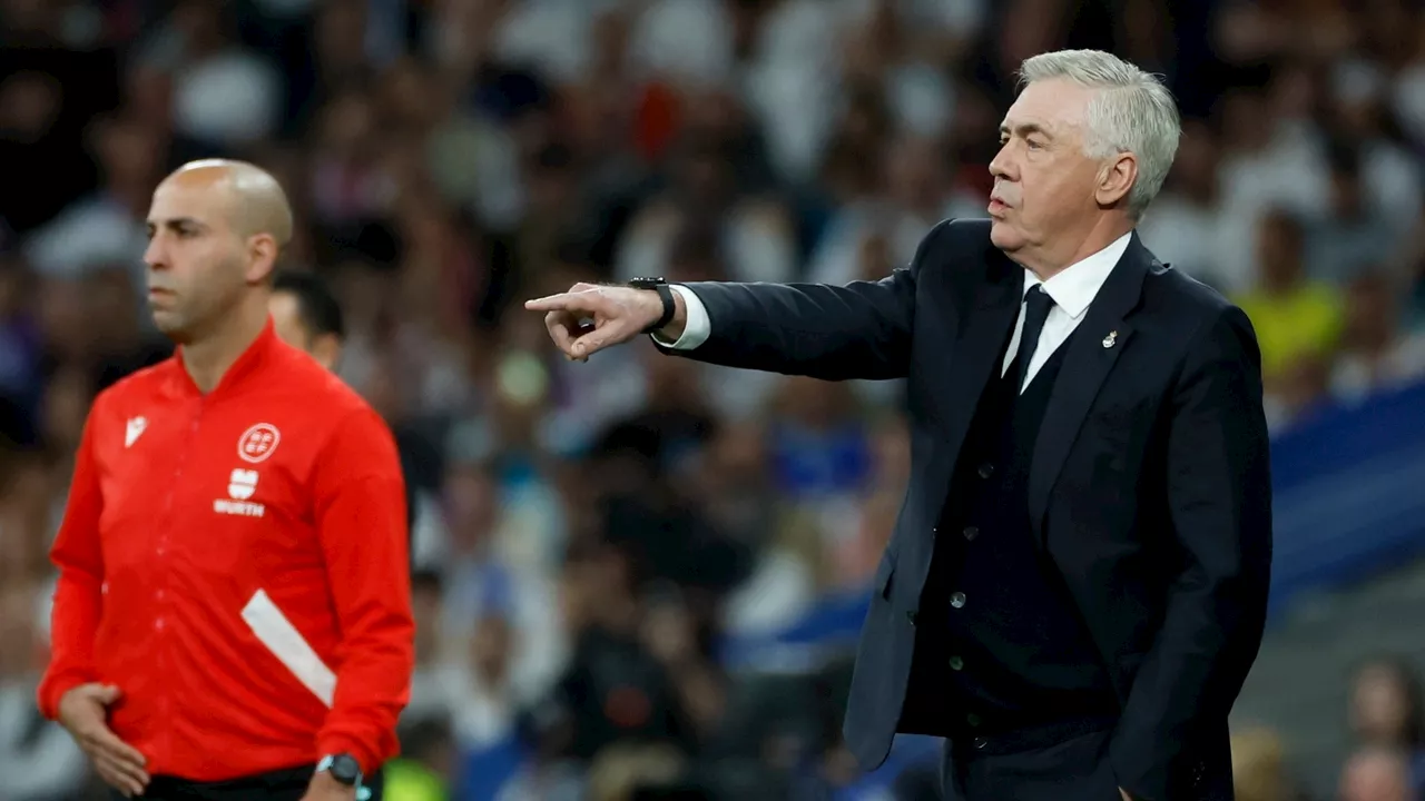 Carlo Ancelotti: 'No era gol porque no hay una imagen clara que demuestre que ha entrado'