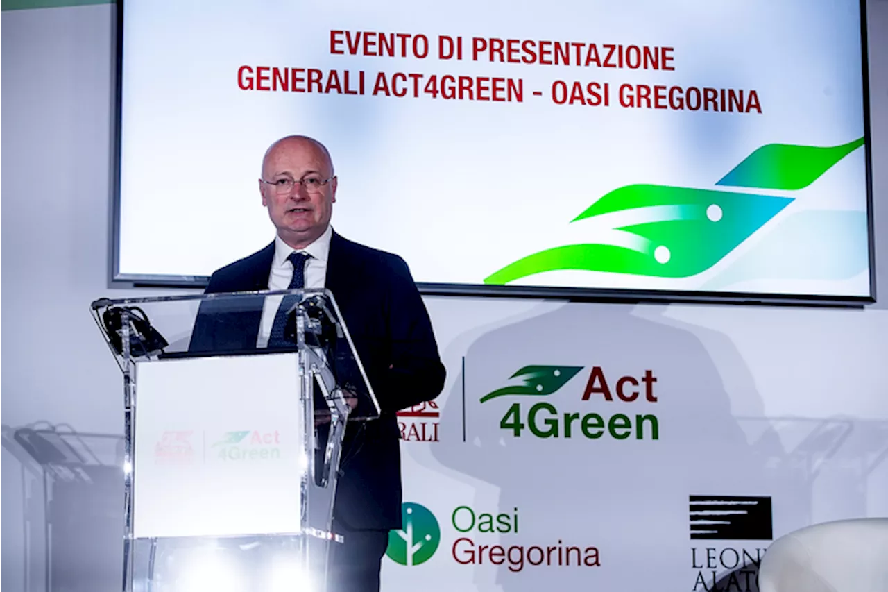 Generali apre Oasi Gregorina affiliata Wwf alla comunità