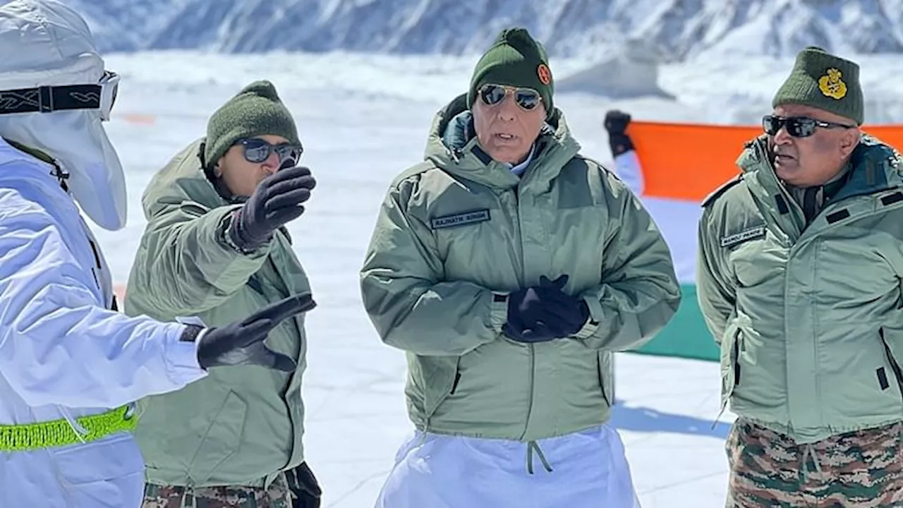 Rajnath in Siachen: रक्षामंत्री राजनाथ बोले- सियाचिन भारत की वीरता और बहादुरी की राजधानी