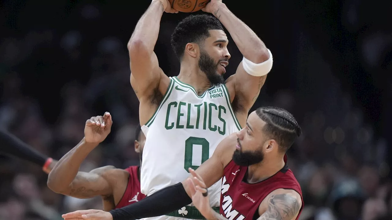 Six Celtics score in double figures as they cruises past Heat 114-94