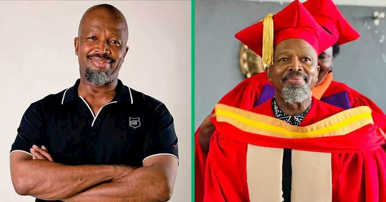 Sello Maake KaNcube Reacts to Bogus PhD Claims With Hilarious Meme of Himself, Mzansi in Stitches