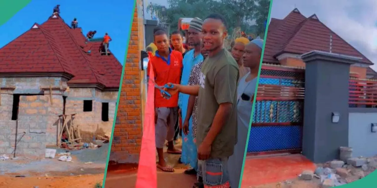 Solar Security Lamp: Man Builds House, Installs Gerard Stone Coated Roof, Uses Automatic Gate