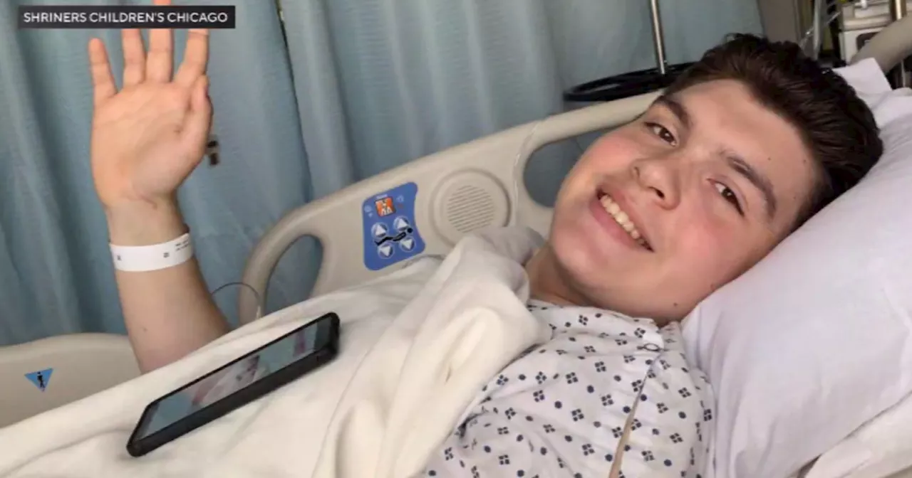 Ukrainian teen severely hurt in war makes recovery in Chicago