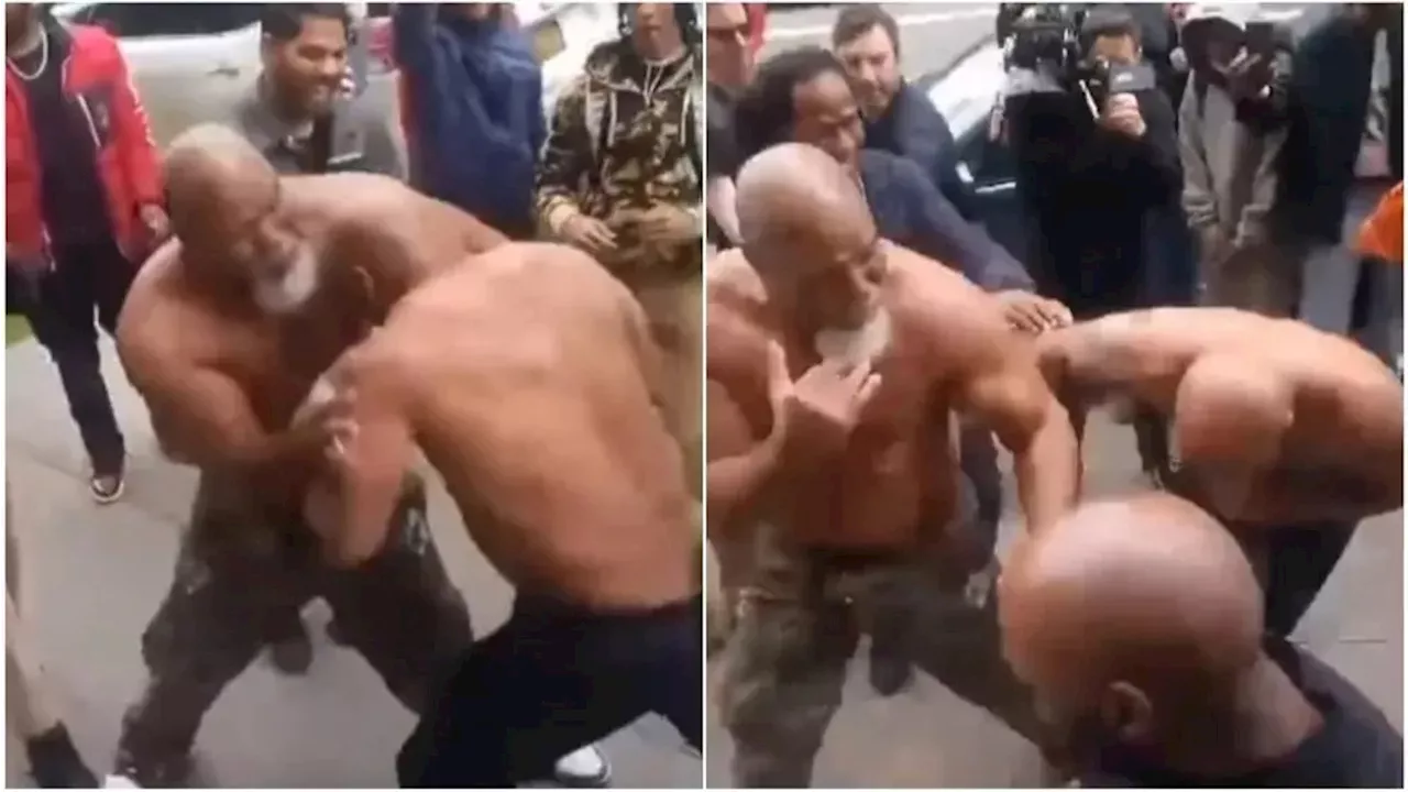 Mike Tyson “briga” na rua às vésperas de luta com Jake Paul; assista