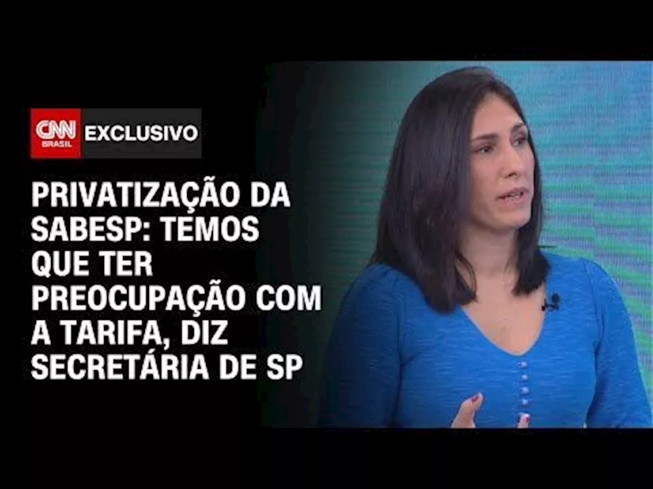 Privatização da Sabesp: Governo de SP se preocupa com controle tarifário, diz secretária à CNN