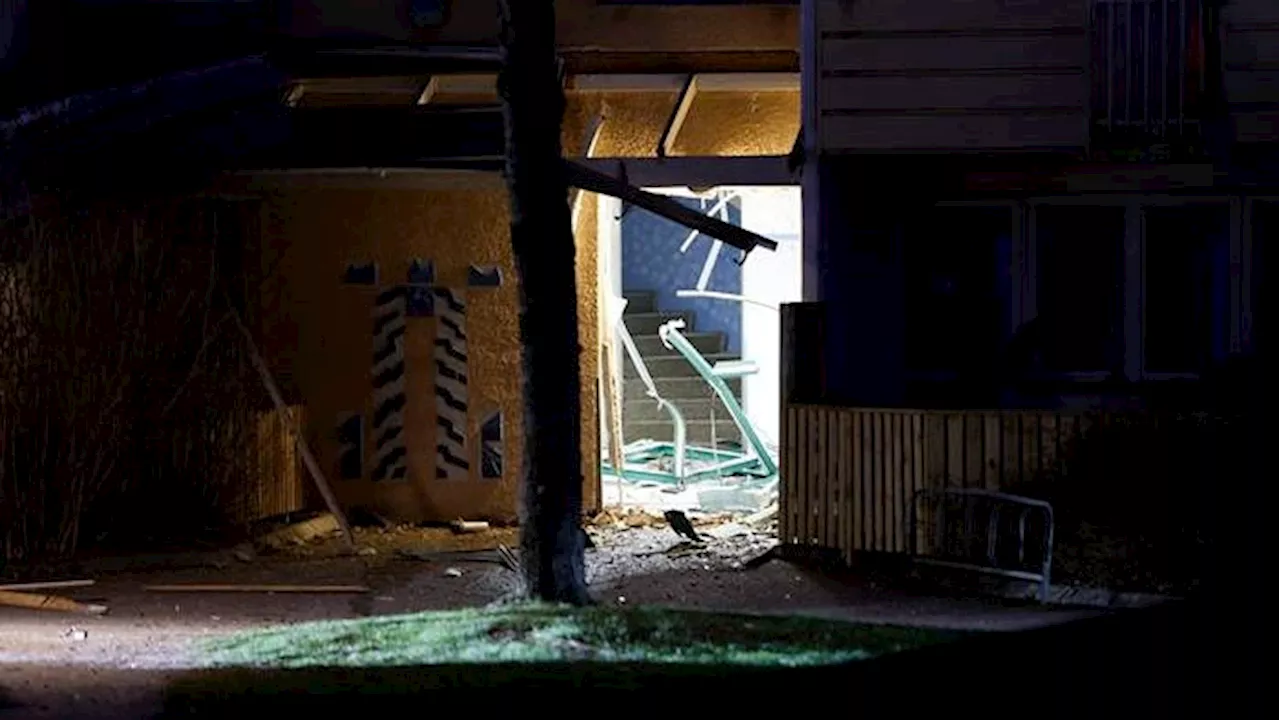  Detonation vid bostadshus i Borås