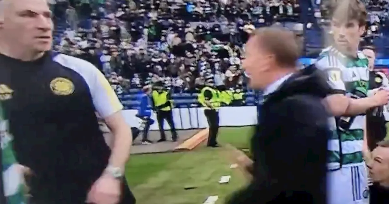 Watch Brendan Rodgers berate Celtic kitman as fans spot unseen moment