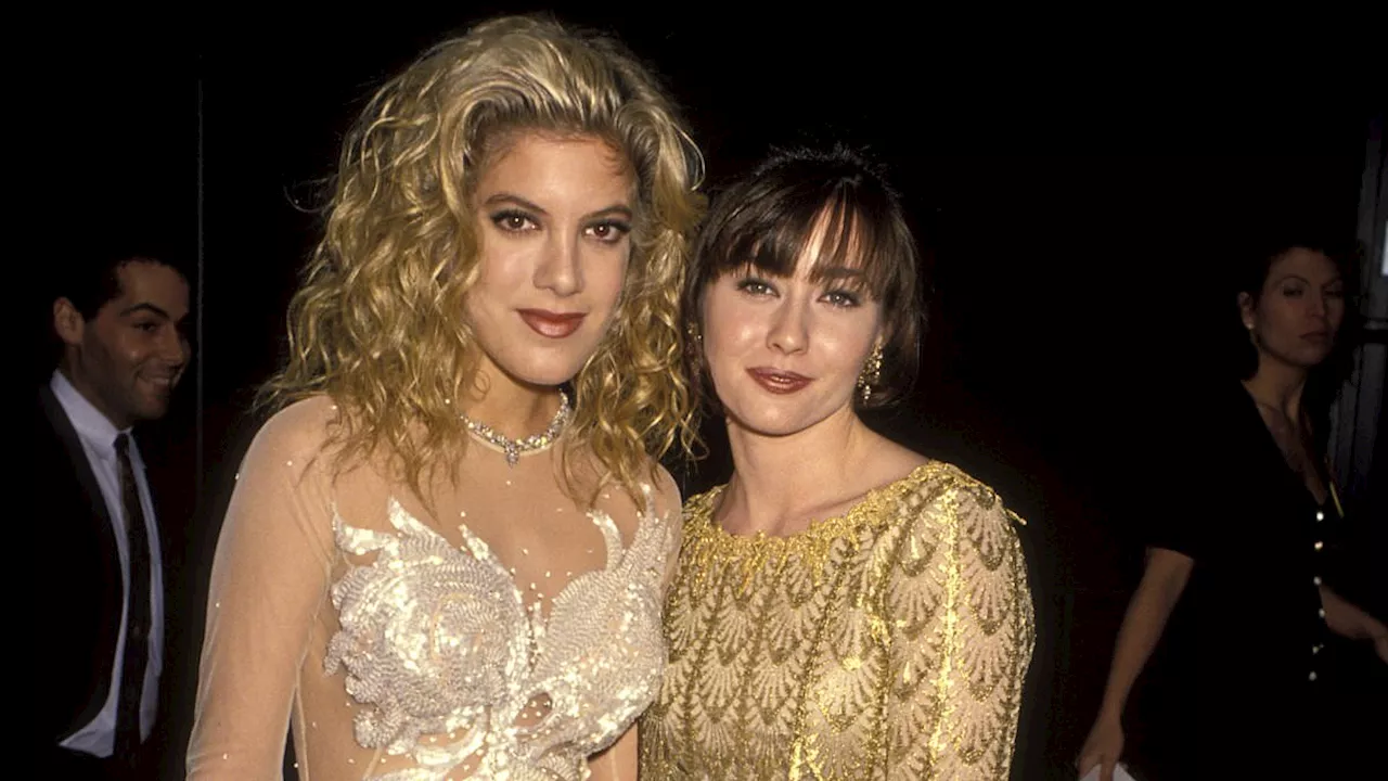 Tori Spelling and her former Beverly Hills, 90210 costar Shannen Doherty recall why they drifted...