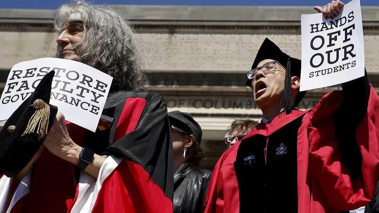 Columbia staff protest after NYPD was called in to clear pro-Gaza camp