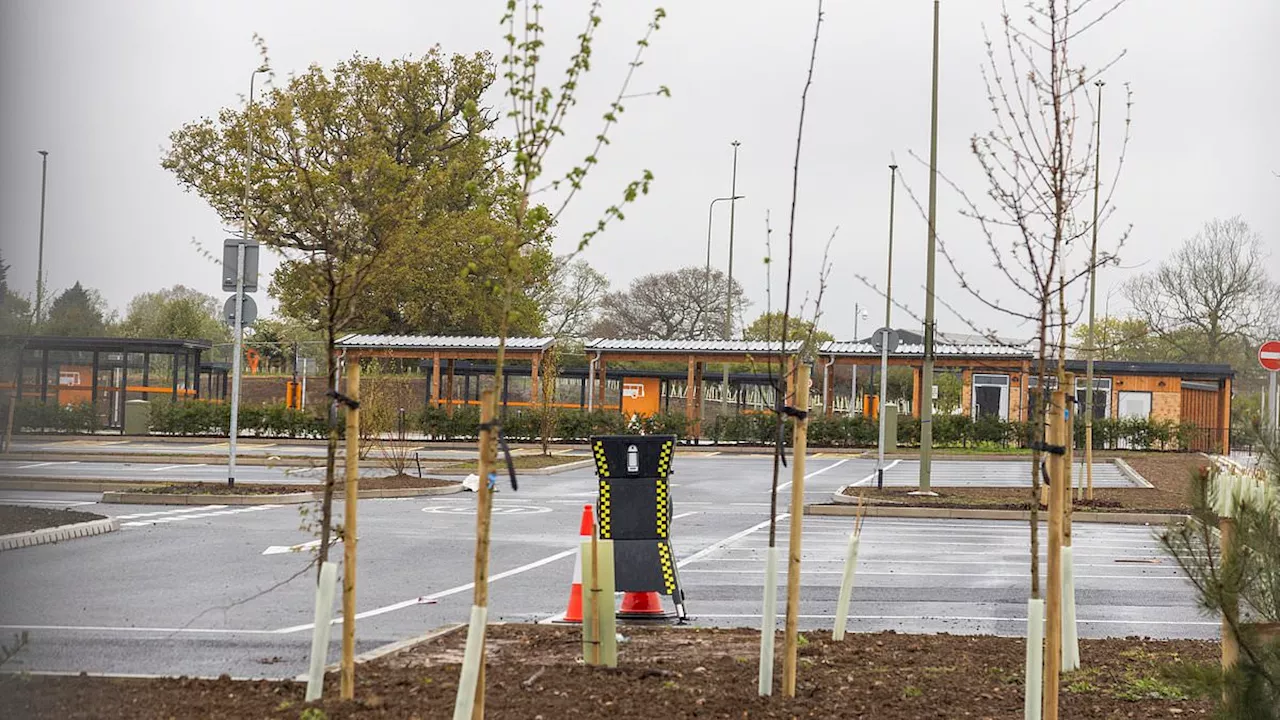 You can't park there! Council builds new £51million 850-space 'park and ride' site