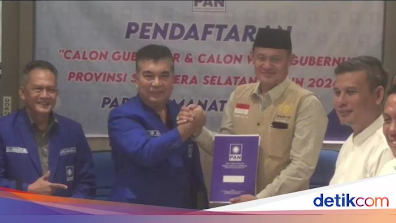 Susul Herman Deru, Mawardi Yahya Juga Ambil Formulir di PAN-PDIP