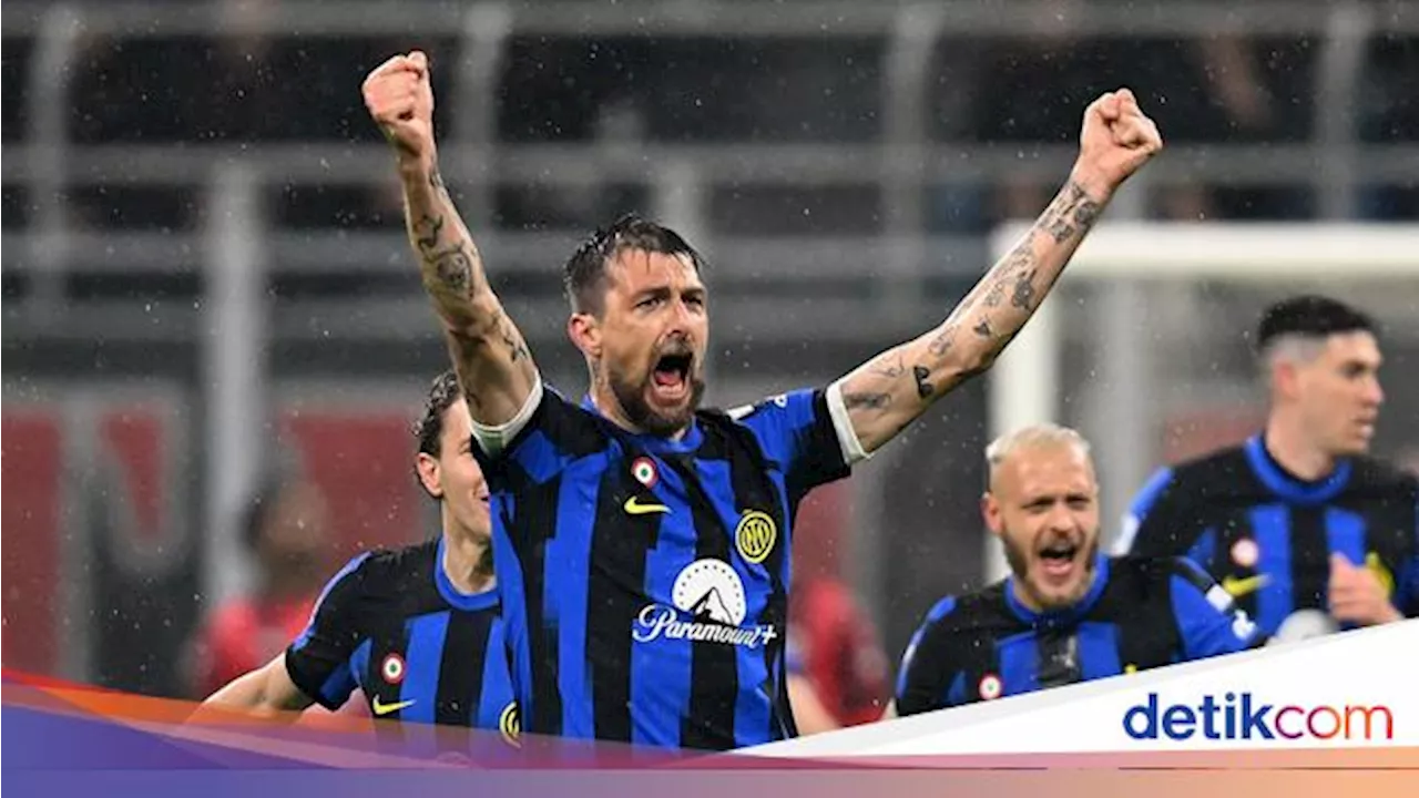 Inter Ungguli Milan 1-0 di Babak 1, 45 Menit Lagi Menuju Scudetto