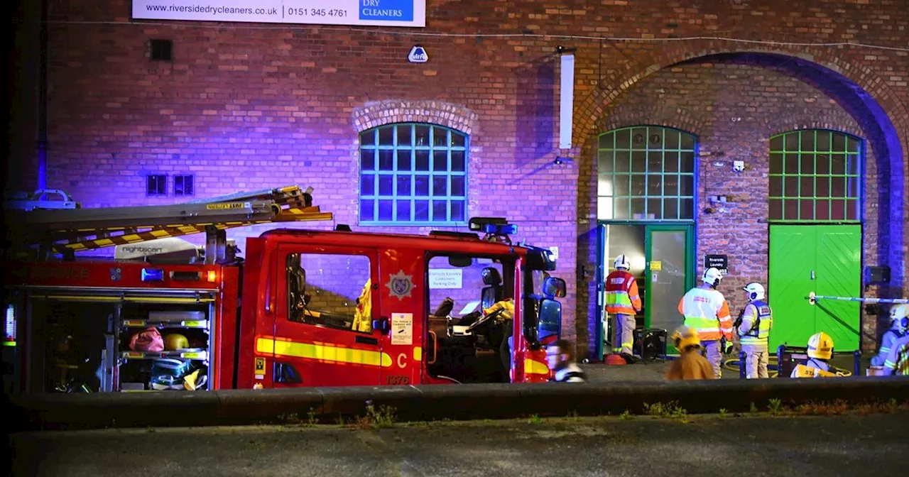 Fire rips through building as people warned to close windows